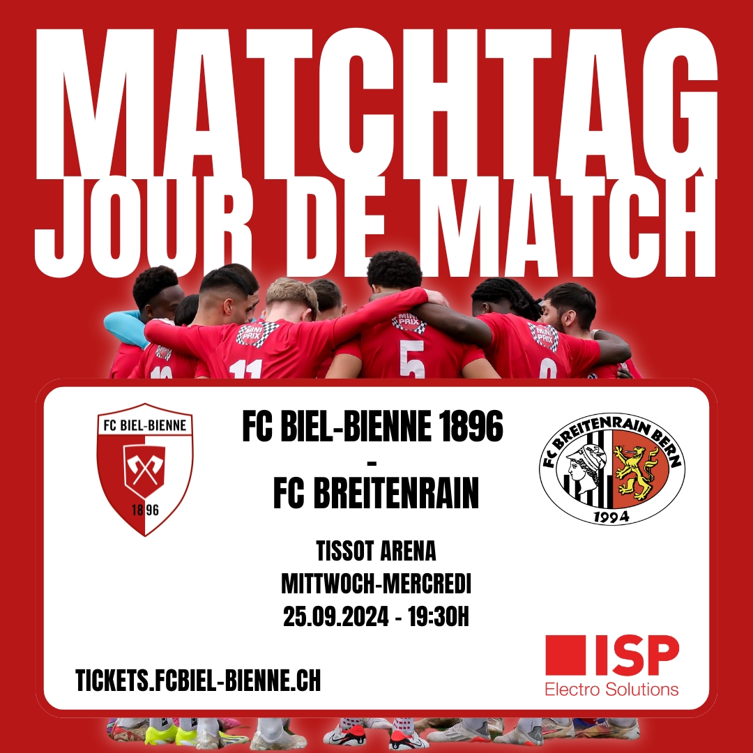 Herzlich willkommen zum Berner Derby gegen den FC Breitenrain Bern