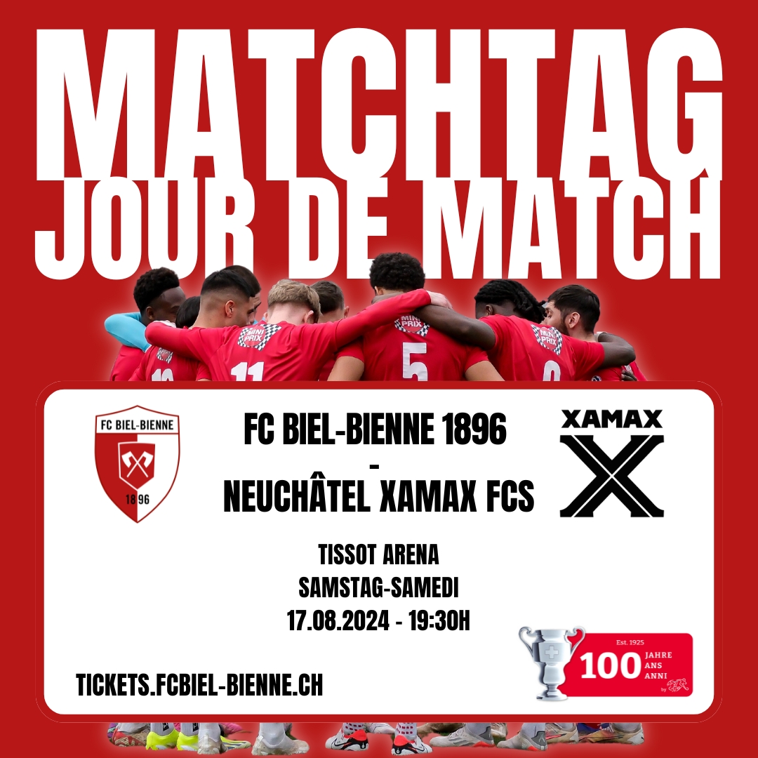 Match de coupe contre Neuchâtel Xamax FCS 