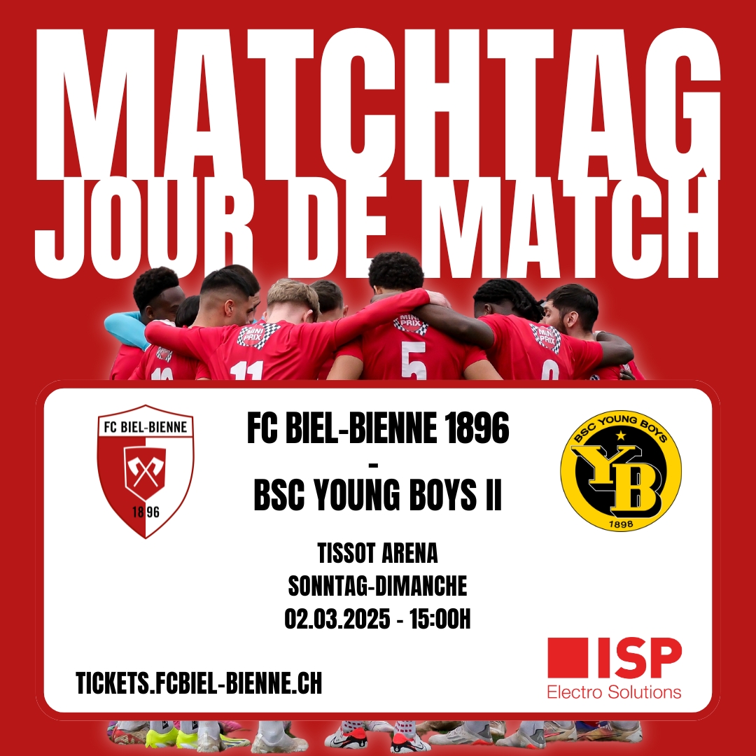 Willkommen dem U21 Team des BSC Young Boys Bern und allen mitgereisten Fans