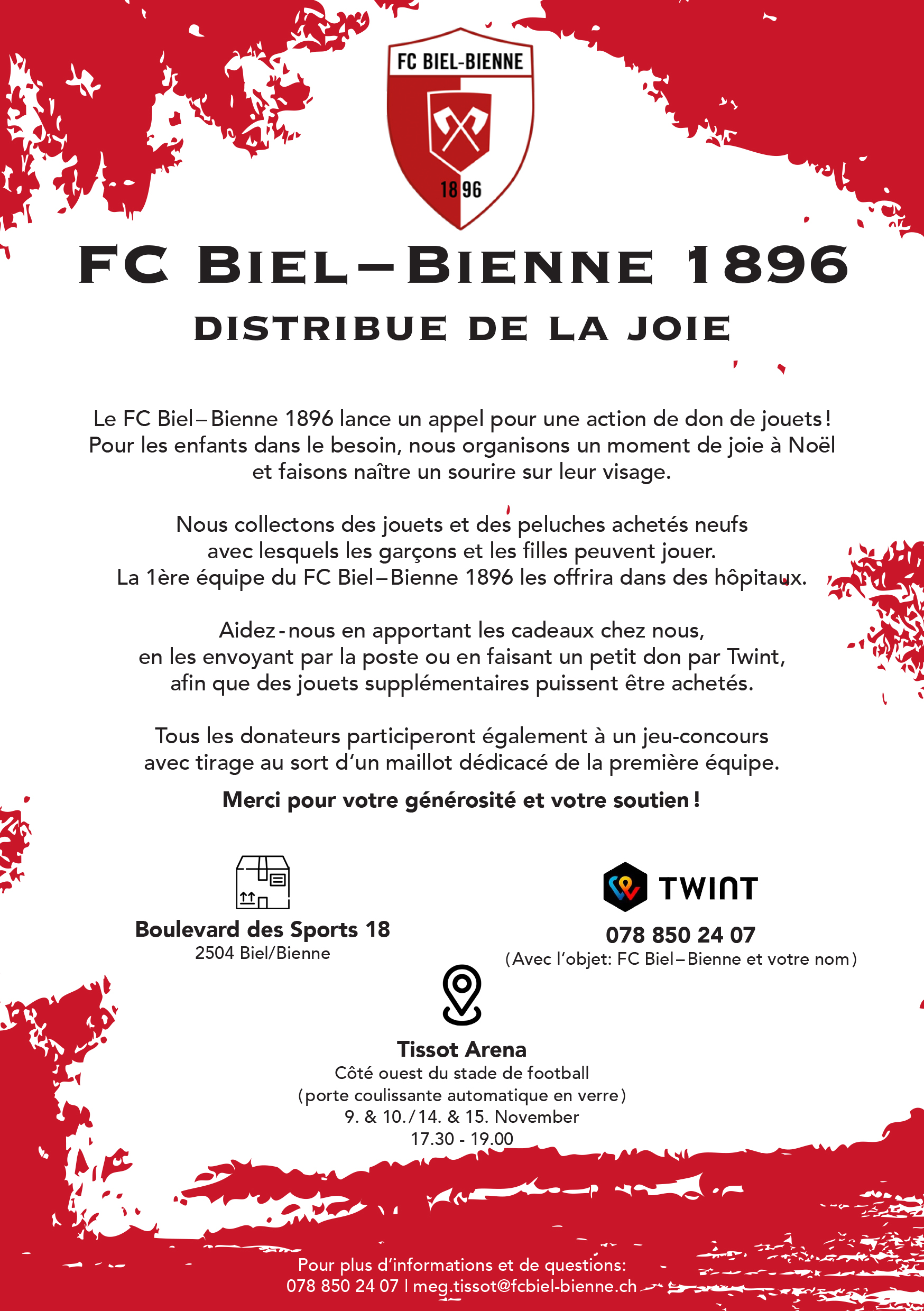 Le FCB distribue de la joie