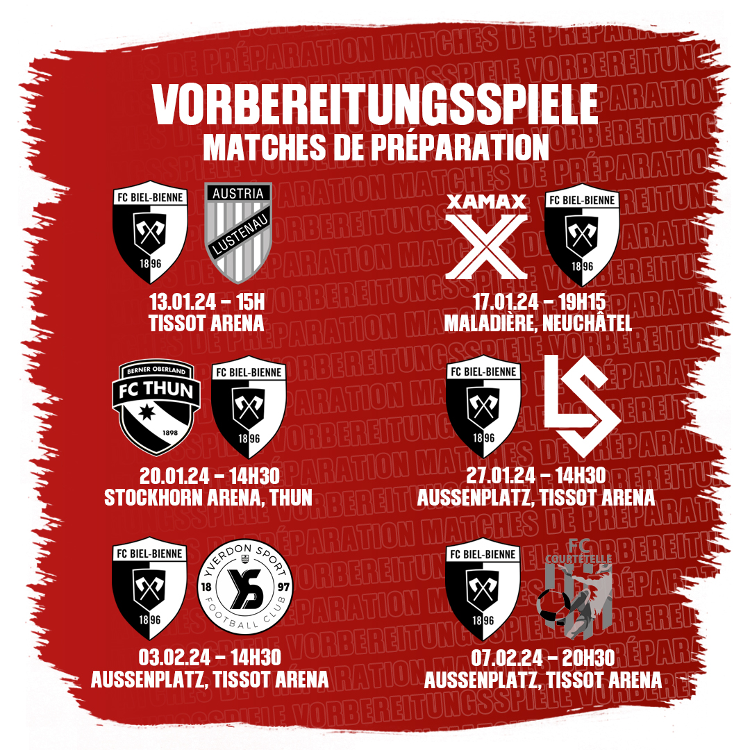 Matches de préparation