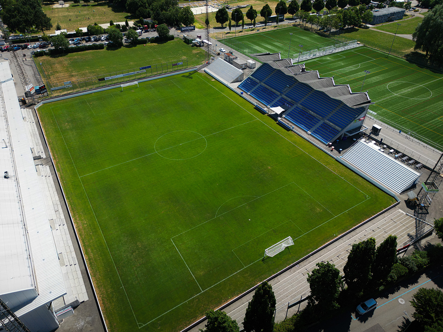 Meisterschafts-Heimspiele im Stadion Brühl in Grenchen
