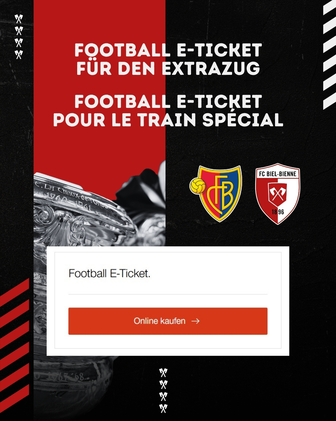 Football E-Ticket für den Extrazug