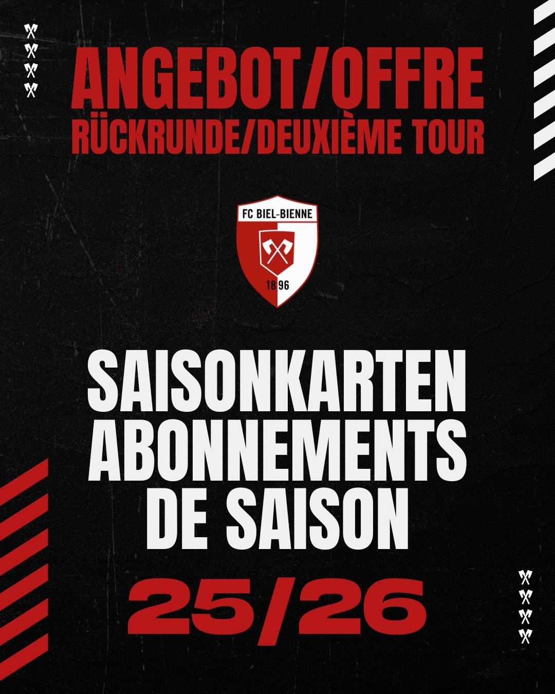 12 Heimspiele – Rückrunden-Saisonkarte mit 50% Rabatt